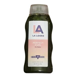 LA Looks Perfect Curl Hold Level 8 Alcohol Free Hair Gel 20 oz (567g) New